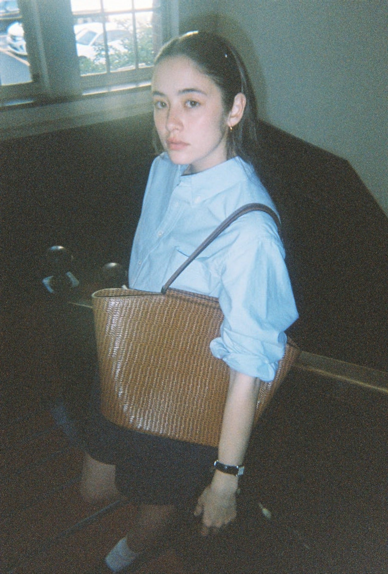 SAC ÉTIRÉ WEAVE BROWN