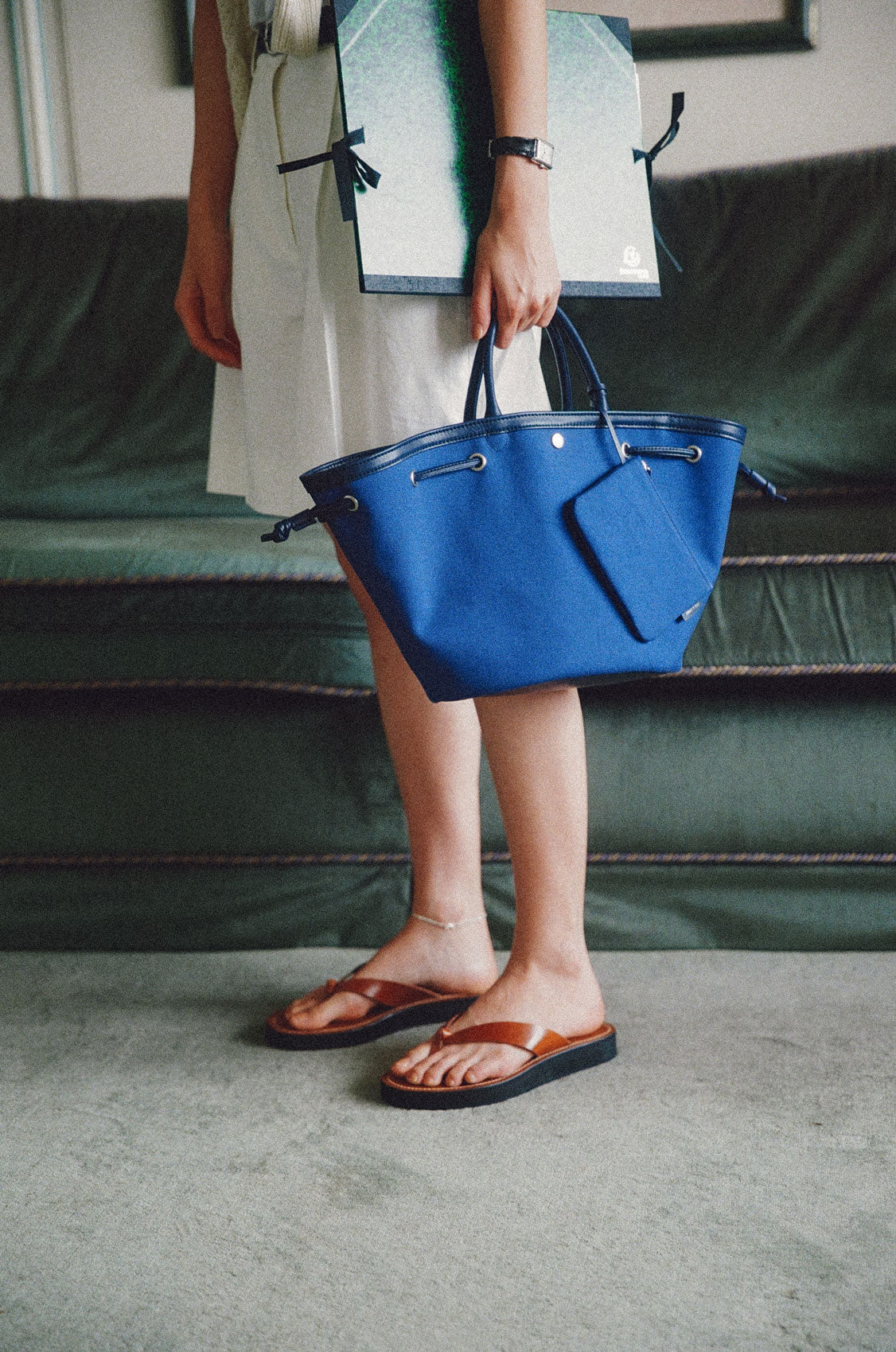 SAC COQUILLE SMALL BLUE