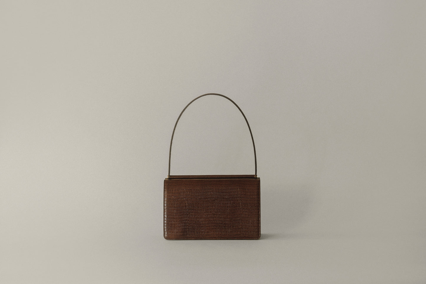 SAC PAUMELLE LIZARD CHOCOLATE