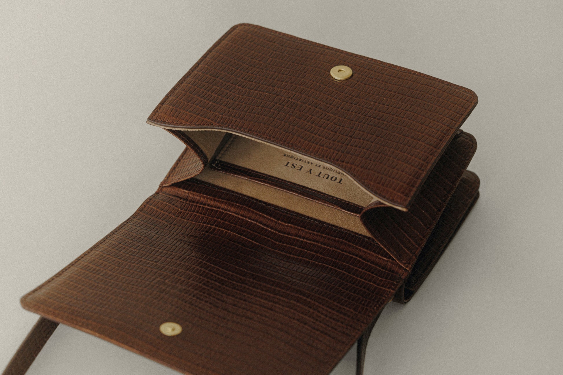 SAC PAUMELLE MINI LIZARD CHOCOLATE