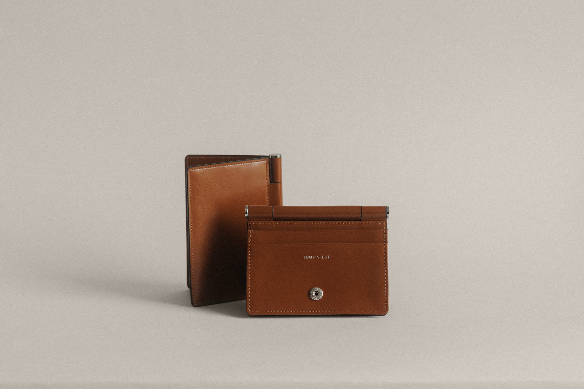 PORTE CARTES DE VISITE PAUMELLE TAN