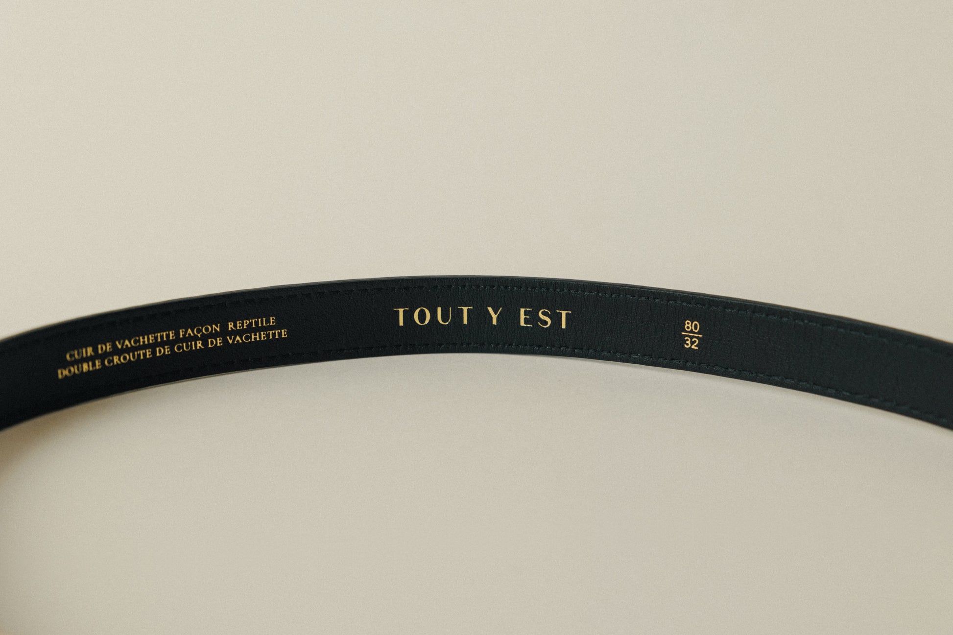 CEINTURE OVALE KILIM BLACK
