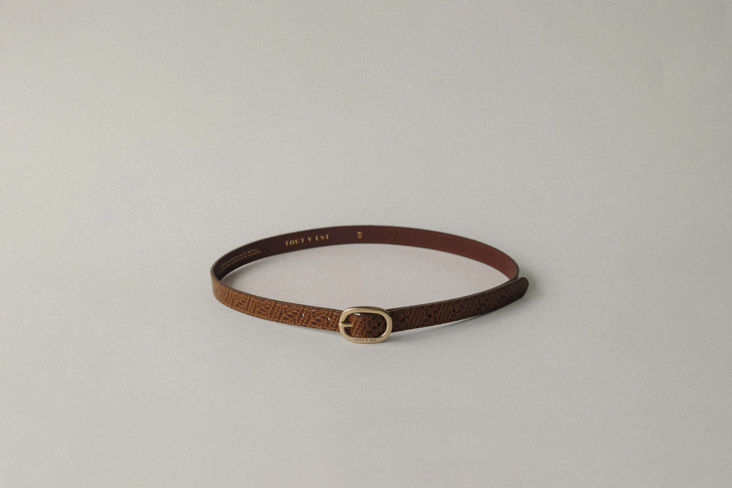 CEINTURE OVALE KILIM BROWN
