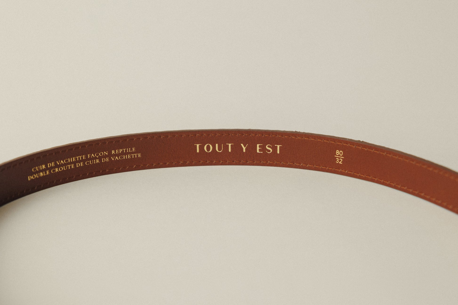 CEINTURE OVALE KILIM BROWN