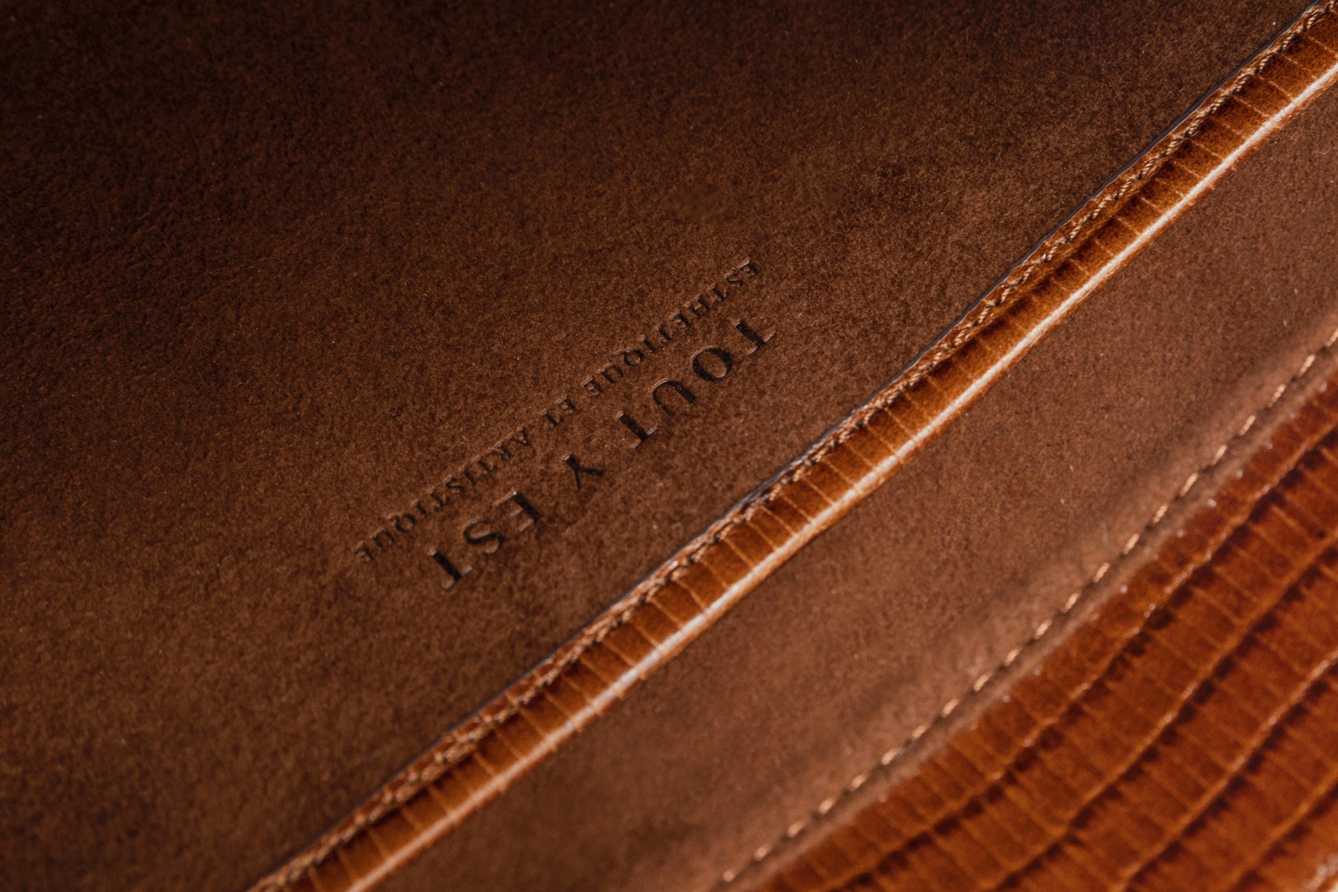 SAC CABILLOT SMALL LIZARD MARRON