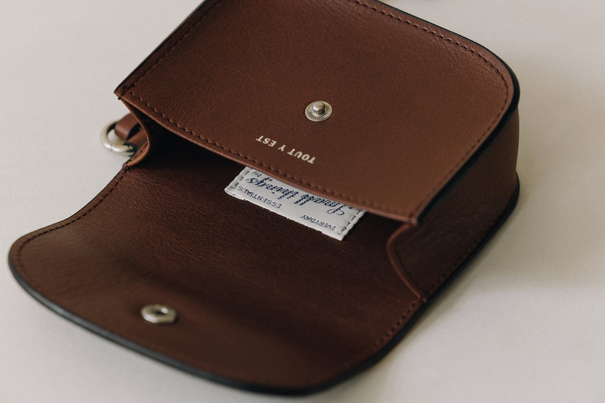 POCHETTE CLÉS SABOT TAN