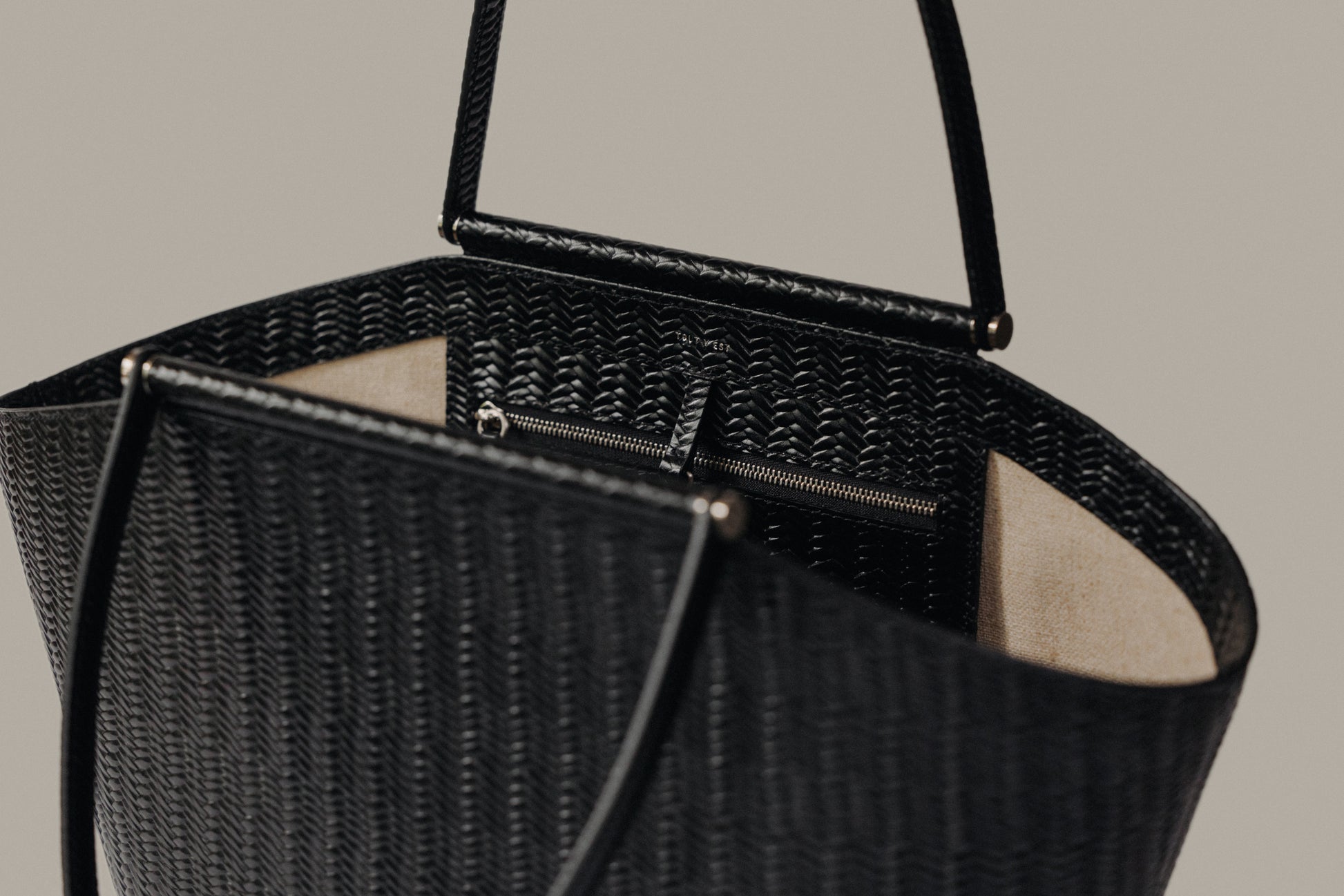 SAC ÉTIRÉ WEAVE BLACK