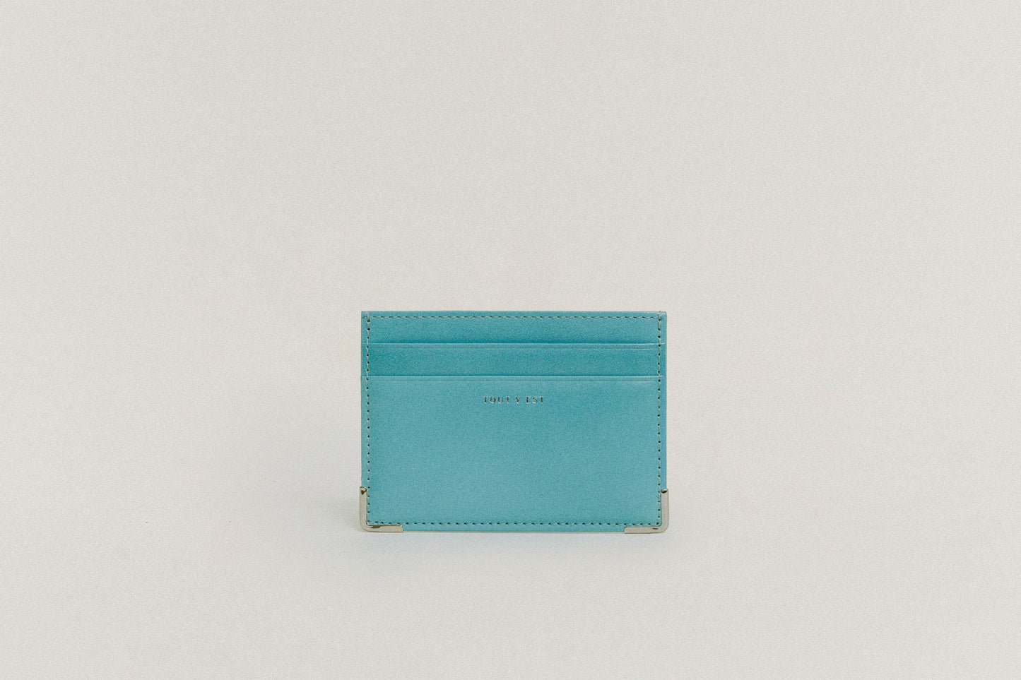 PORTE CARTES ANGLES TURQUOISE