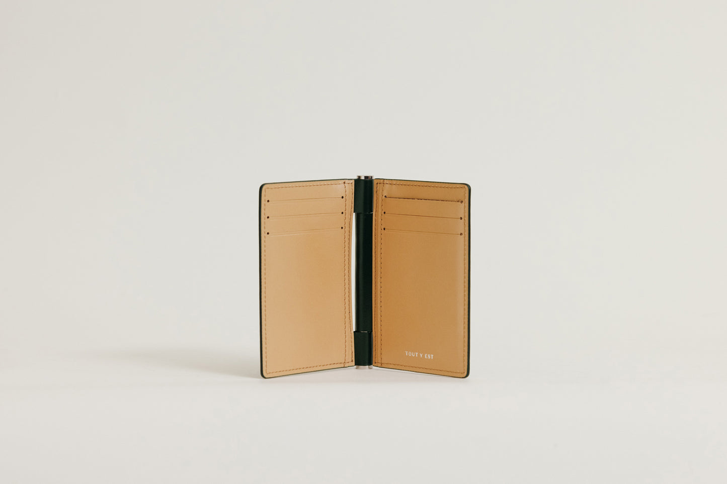 PORTE CARTES PAUMELLE GREEN / NATURAL