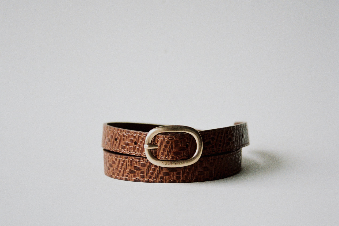 CEINTURE OVALE KILIM BROWN