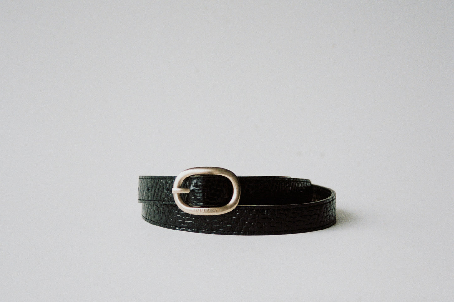 CEINTURE OVALE KILIM BLACK