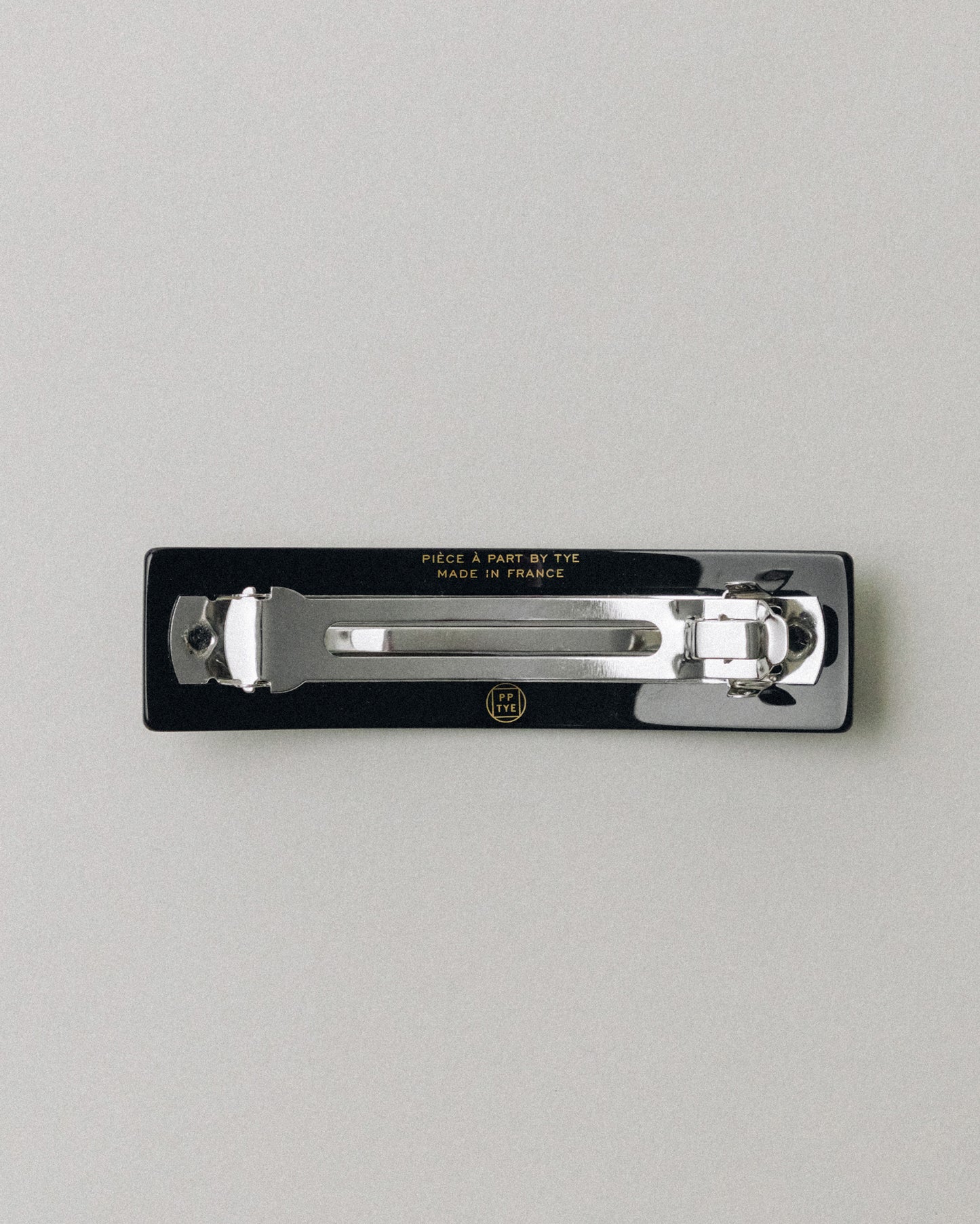 BARRETTE CARRÉE LARGE BLACK