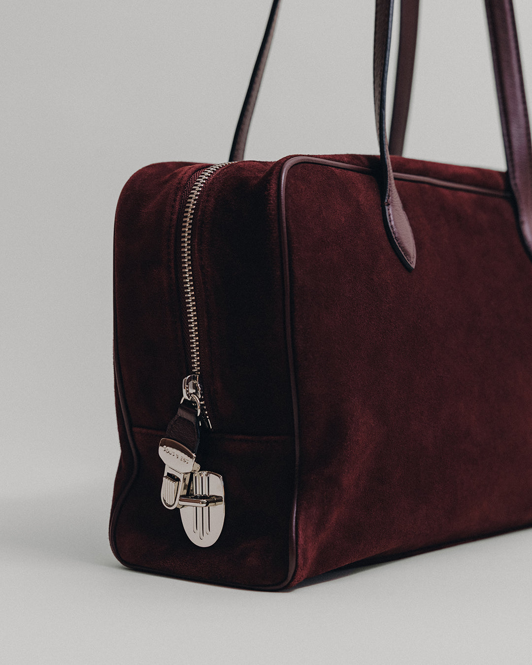SAC LOQUET SUEDE BURGUNDY