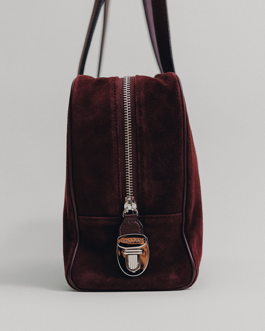 SAC LOQUET SUEDE BURGUNDY