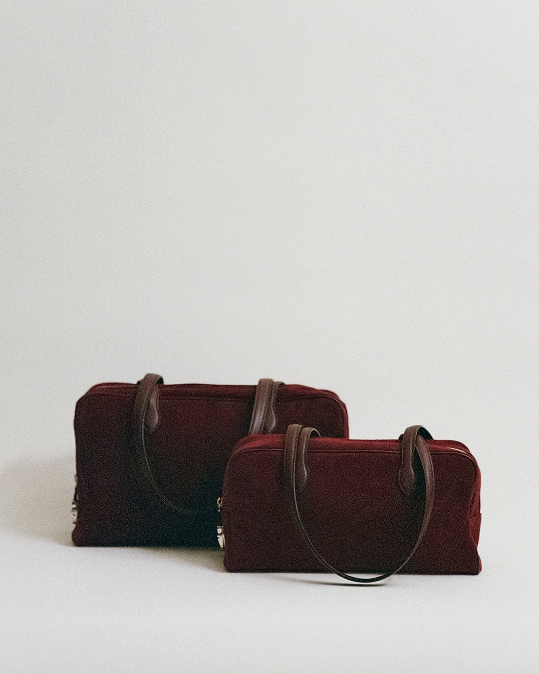 SAC LOQUET SMALL SUEDE BURGUNDY
