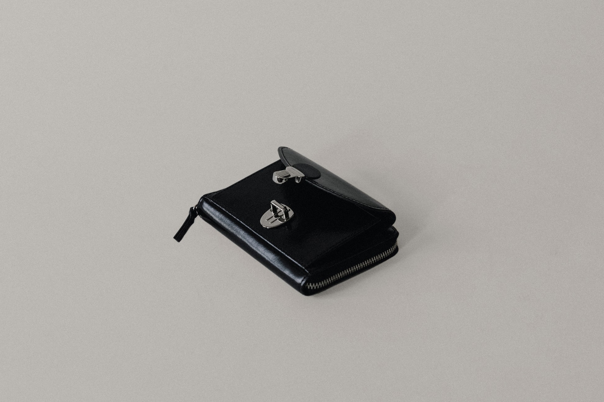 PORTE CARTES LOQUET ZIPPÉ BLACK