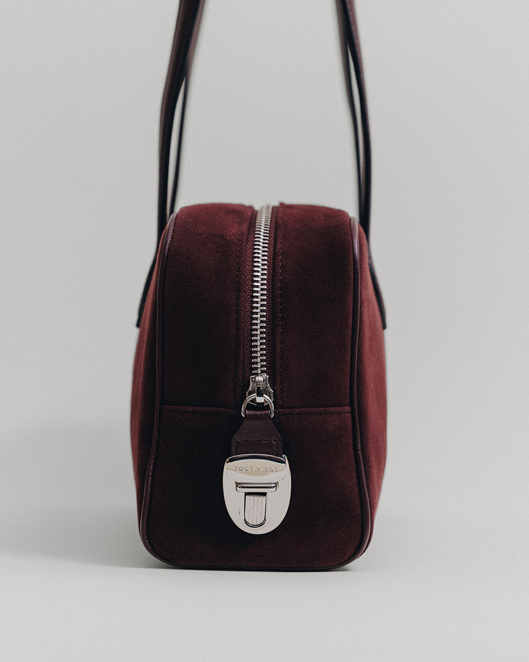 SAC LOQUET SMALL SUEDE BURGUNDY