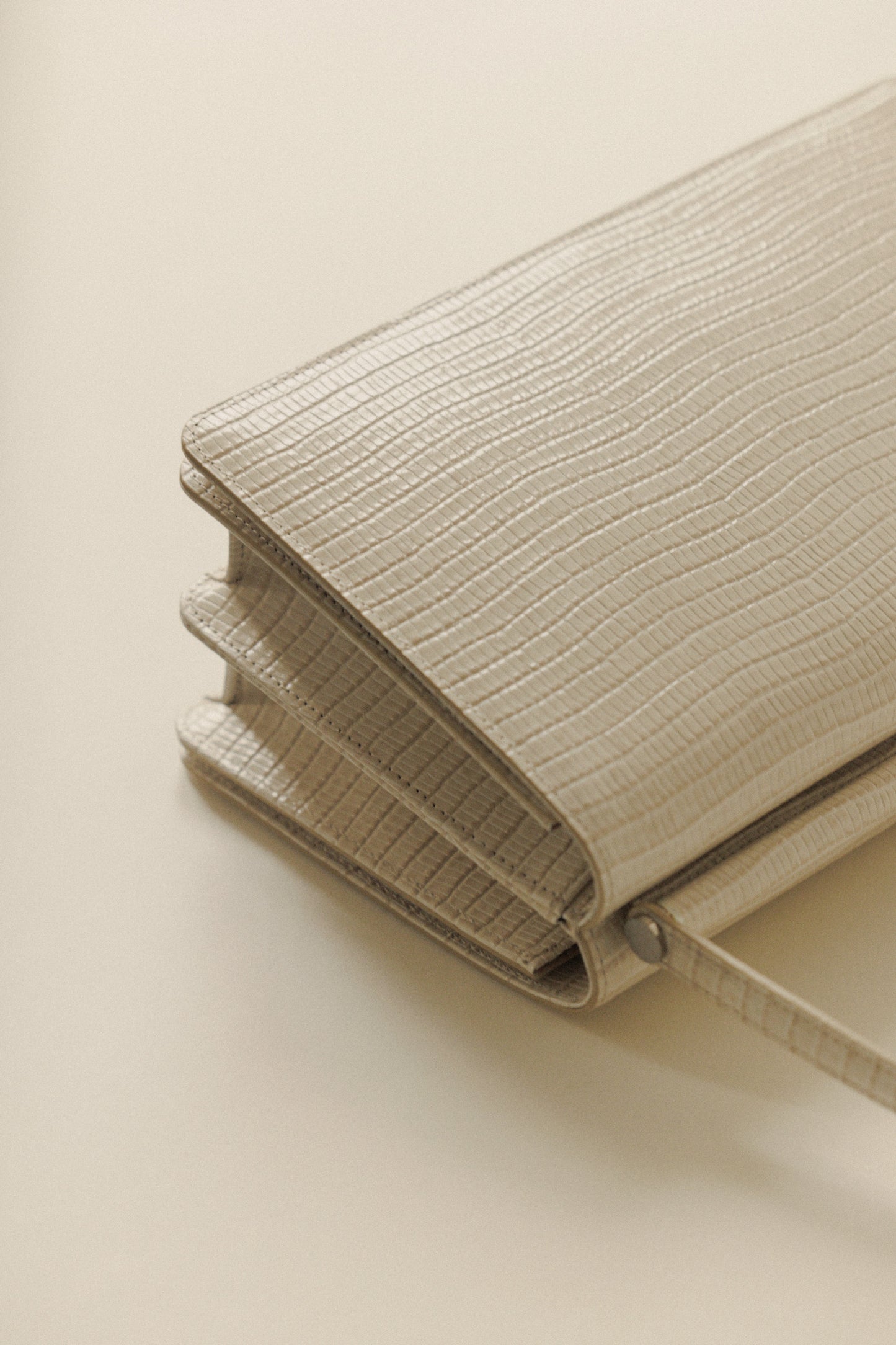 SAC PAUMELLE LIZARD WHITE
