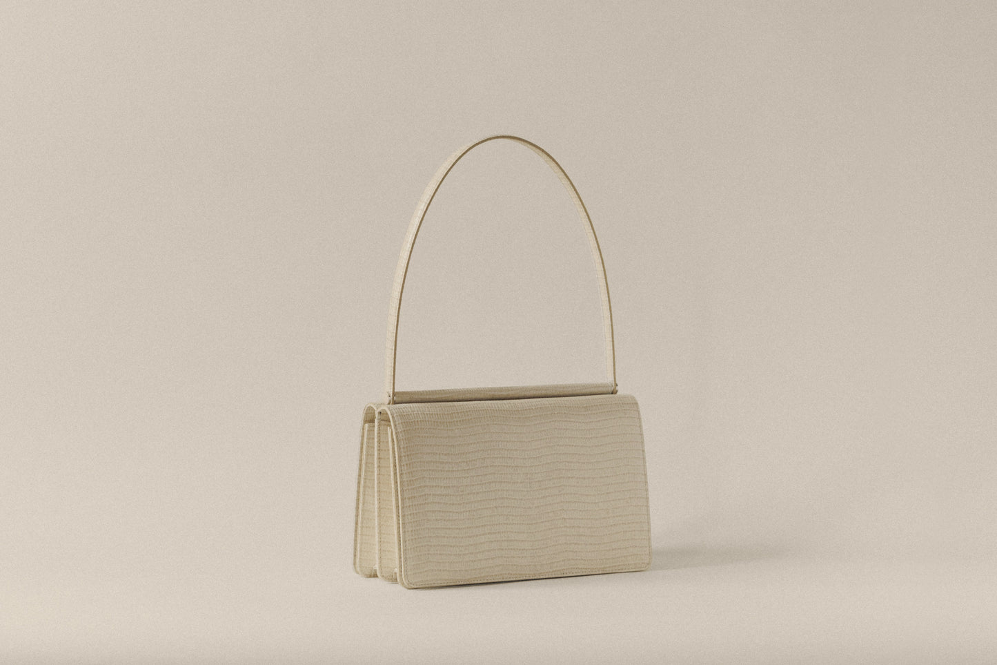 SAC PAUMELLE LIZARD WHITE