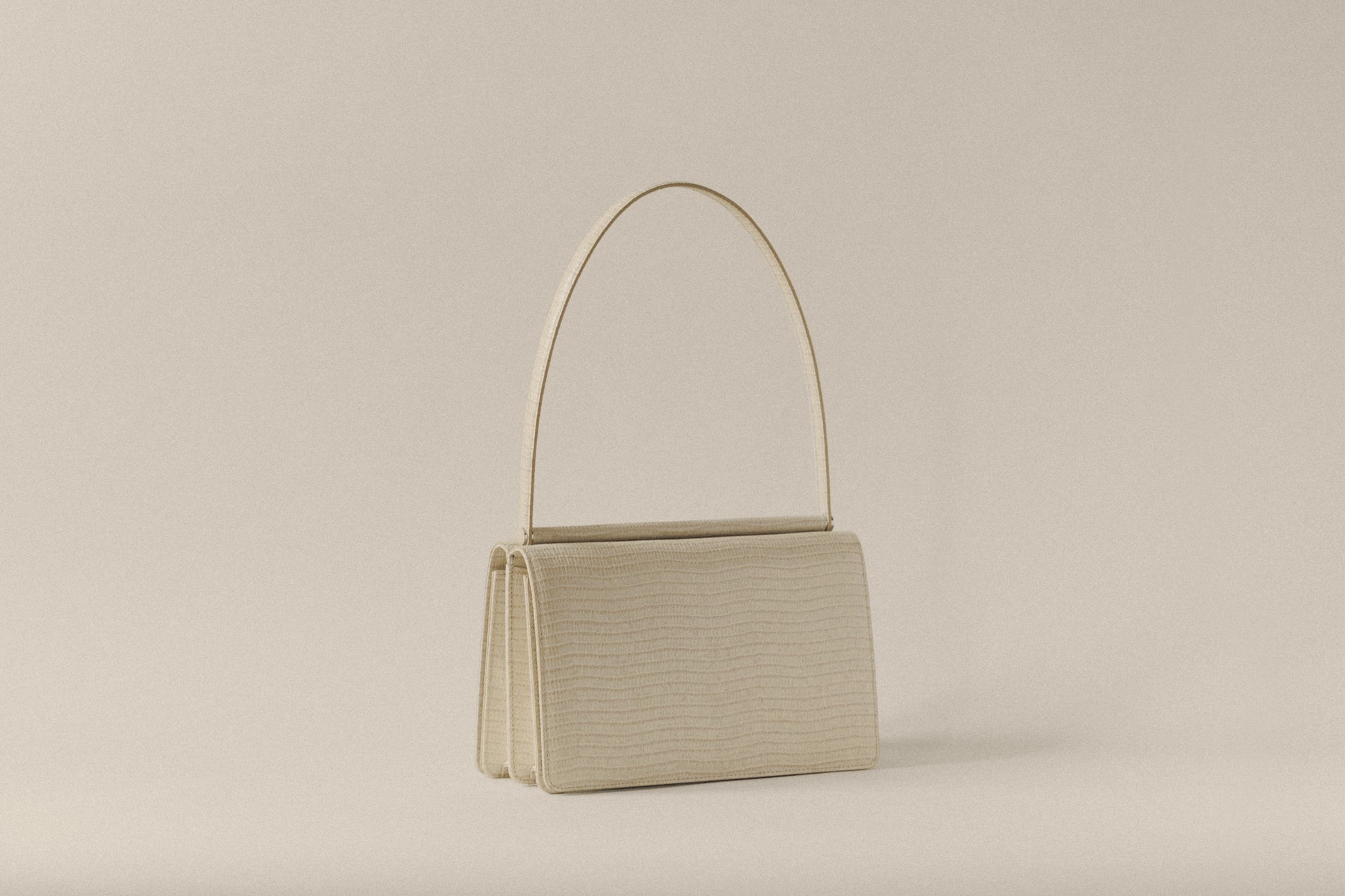SAC PAUMELLE LIZARD WHITE