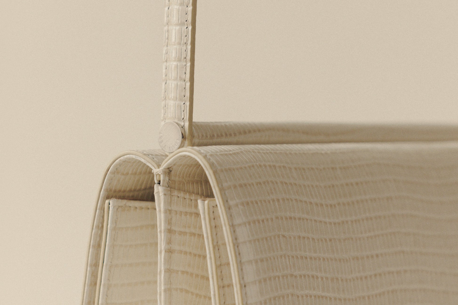 SAC PAUMELLE LIZARD WHITE