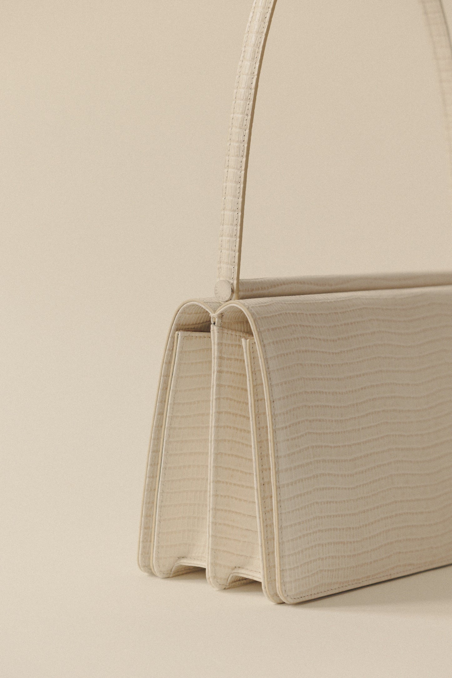 SAC PAUMELLE LIZARD WHITE