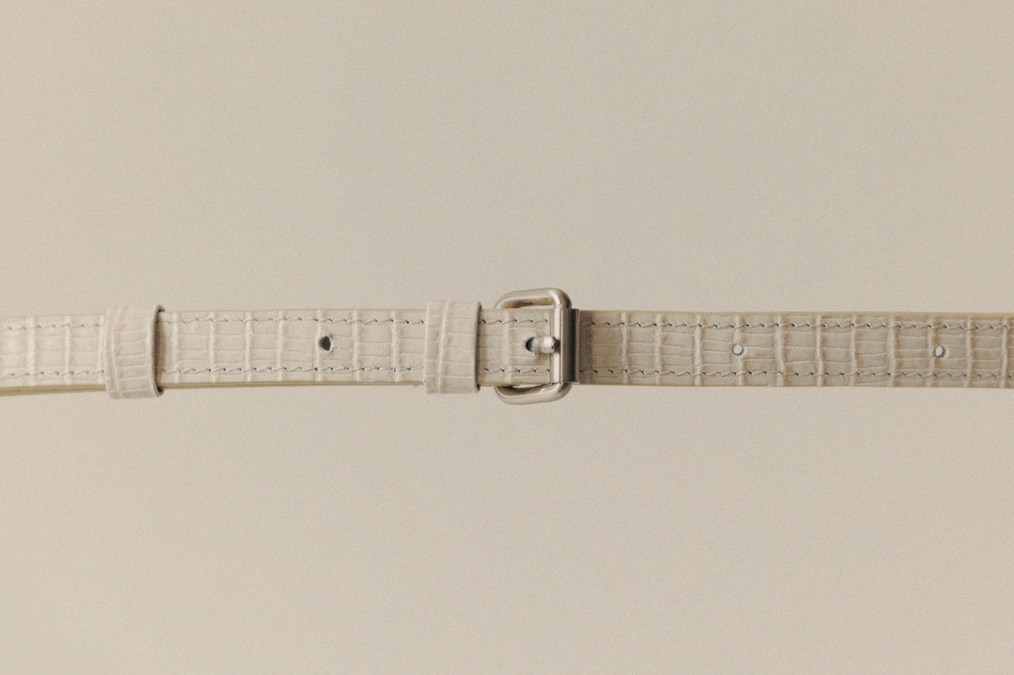 SAC PAUMELLE MINI LIZARD WHITE
