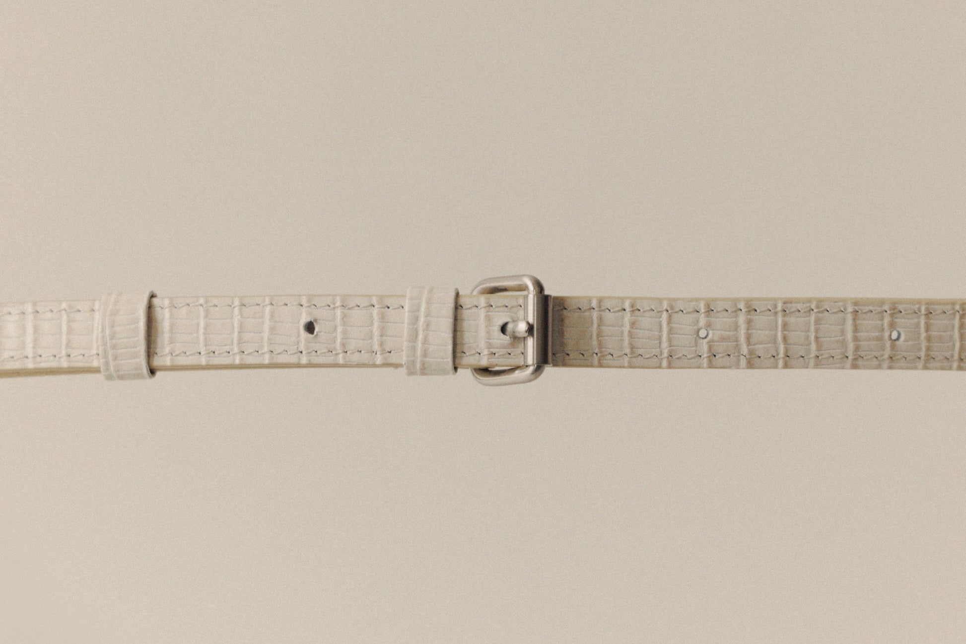 SAC PAUMELLE MINI LIZARD WHITE