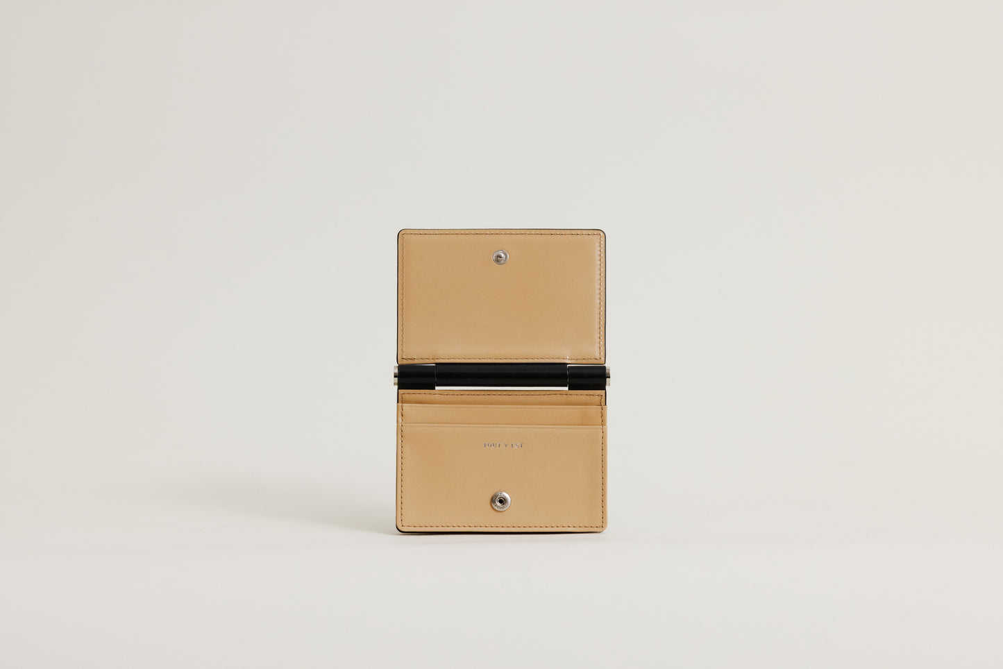 PORTE CARTES DE VISITE PAUMELLE BLACK / NATURAL