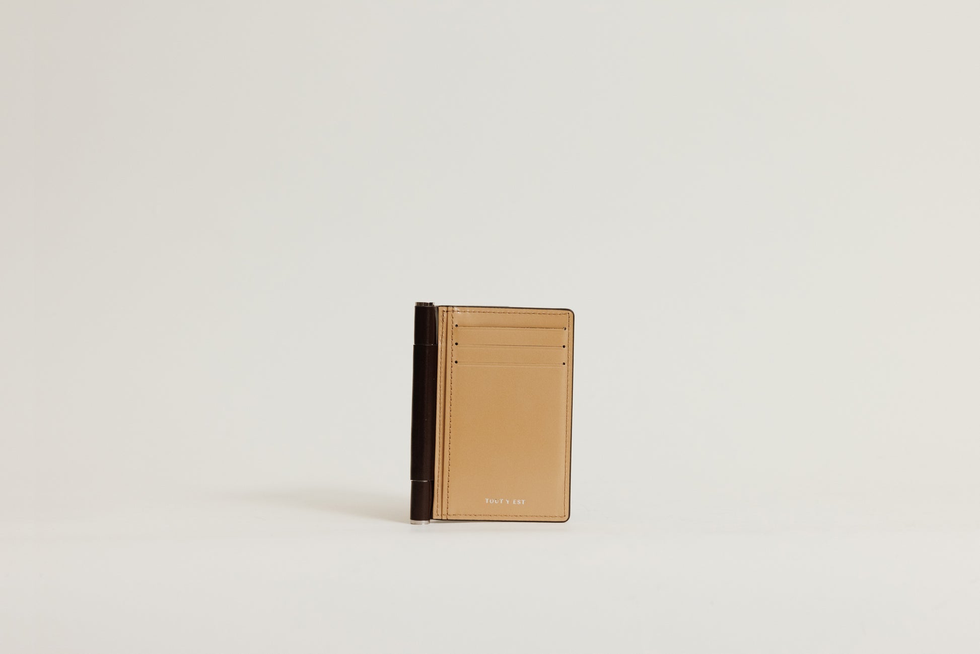PORTE CARTES PAUMELLE BROWN / NATURAL