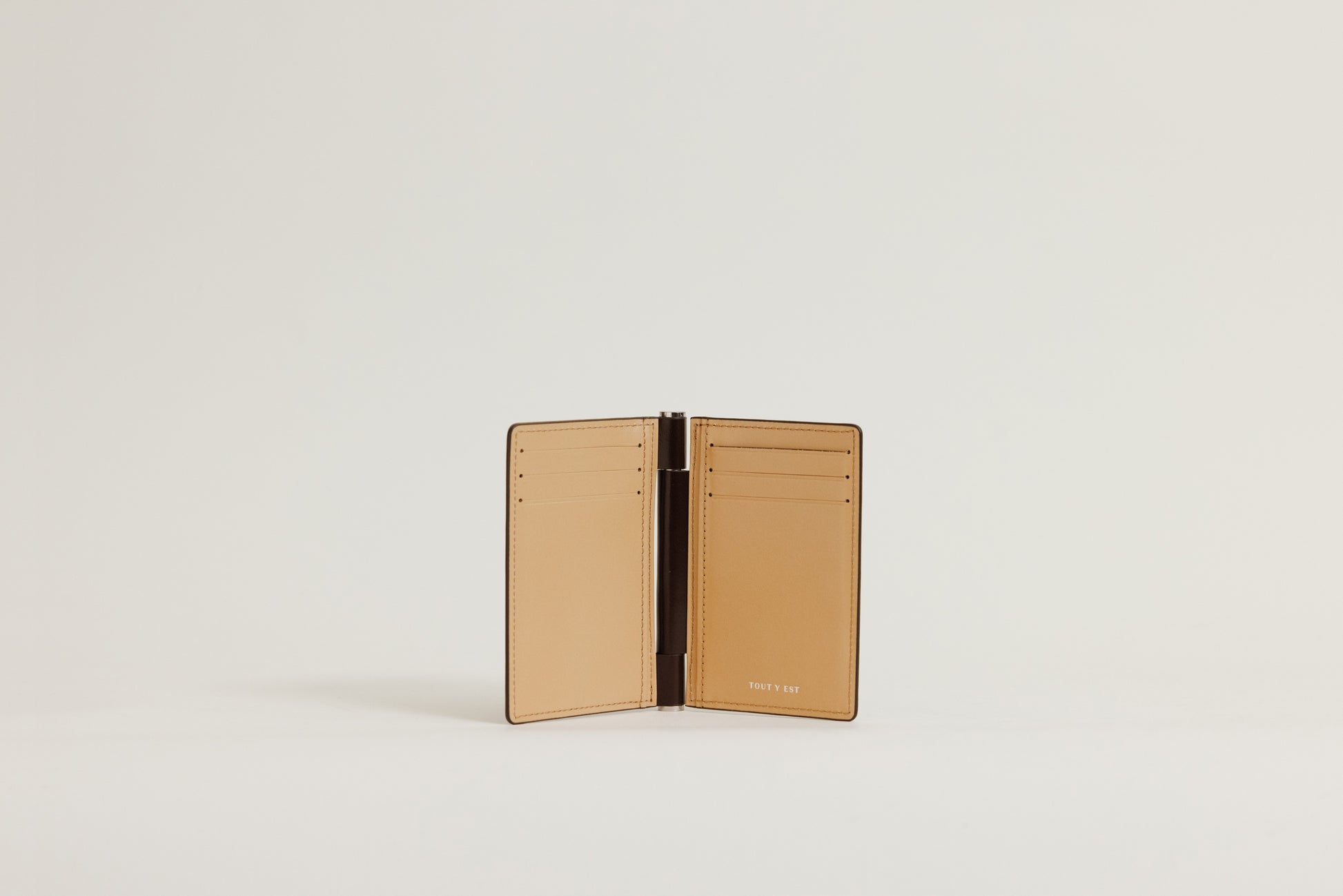 PORTE CARTES PAUMELLE BROWN / NATURAL