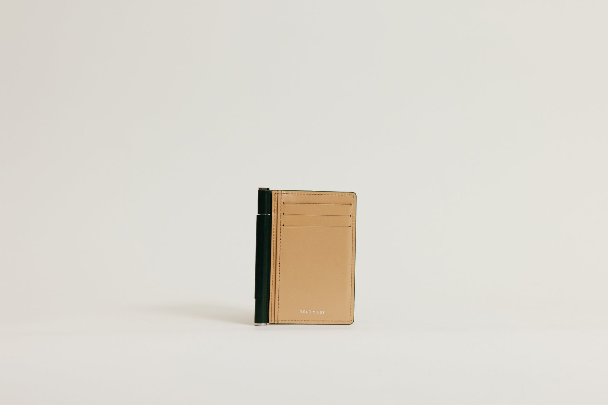 PORTE CARTES PAUMELLE GREEN / NATURAL