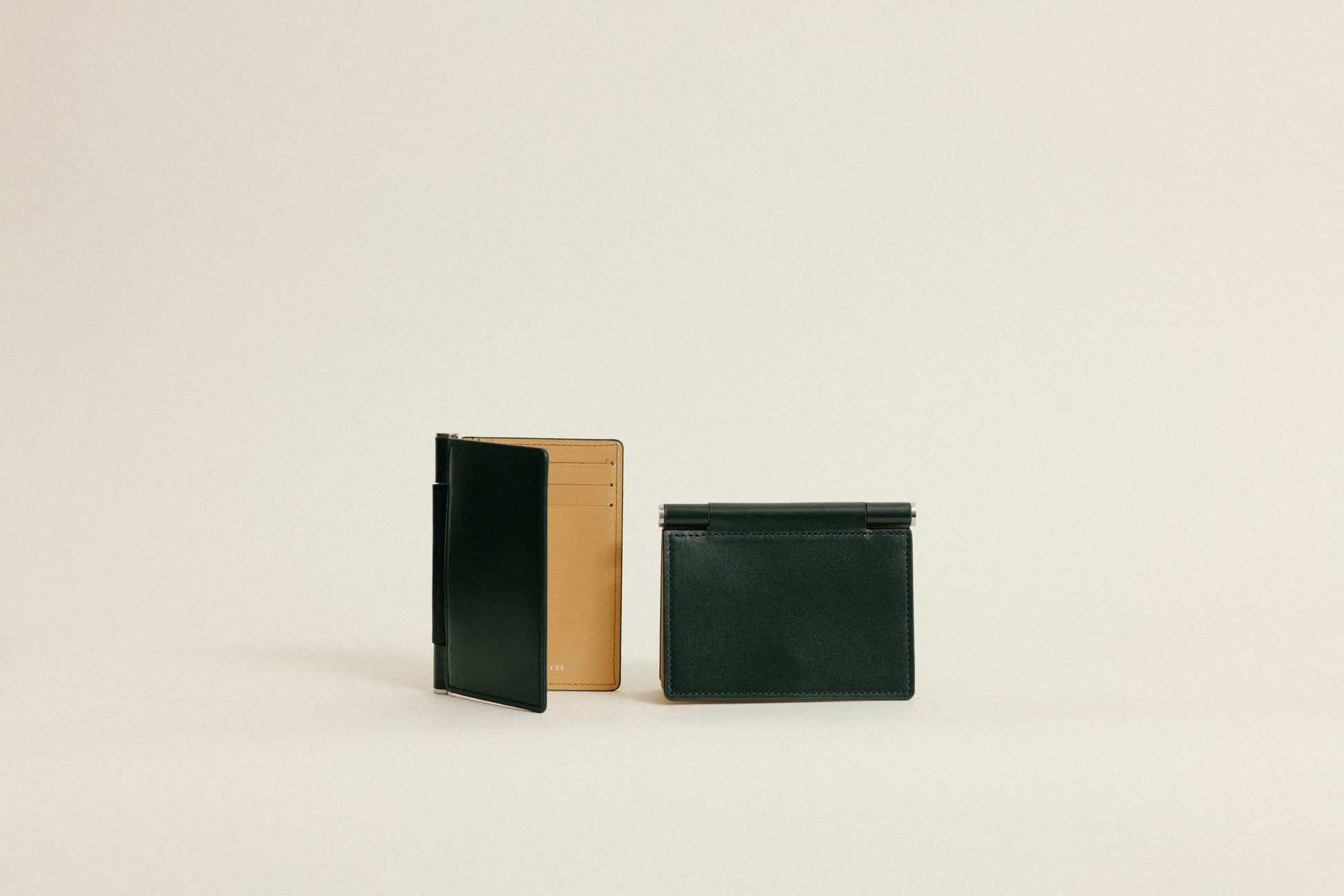 PORTE CARTES PAUMELLE GREEN / NATURAL