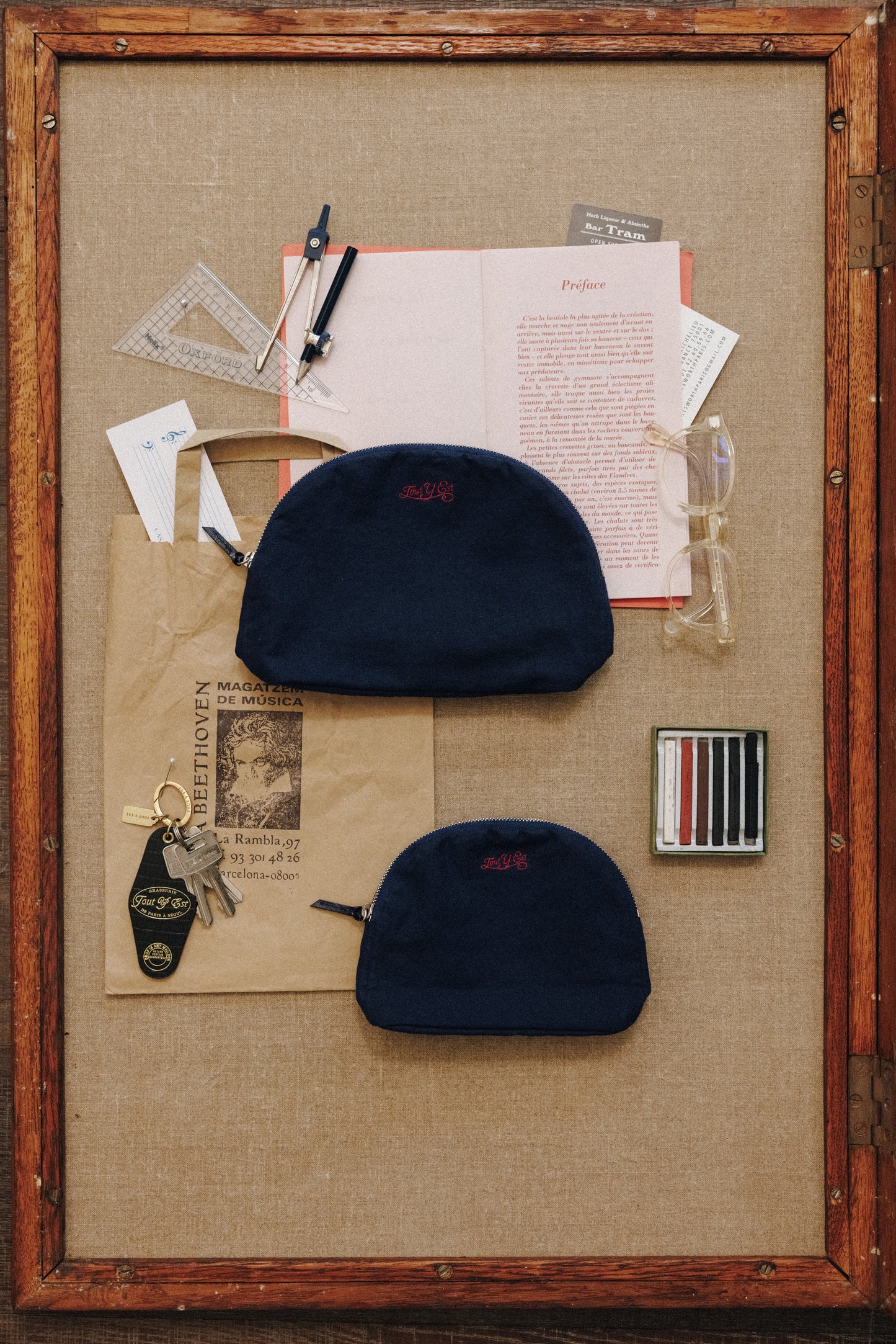 POCHETTE SABOT NAVY
