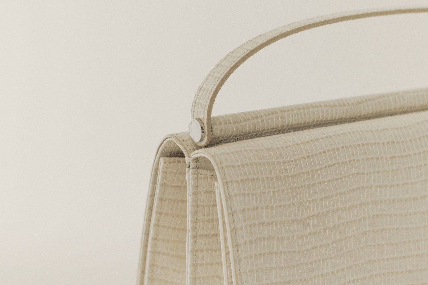SAC PAUMELLE MINI LIZARD WHITE
