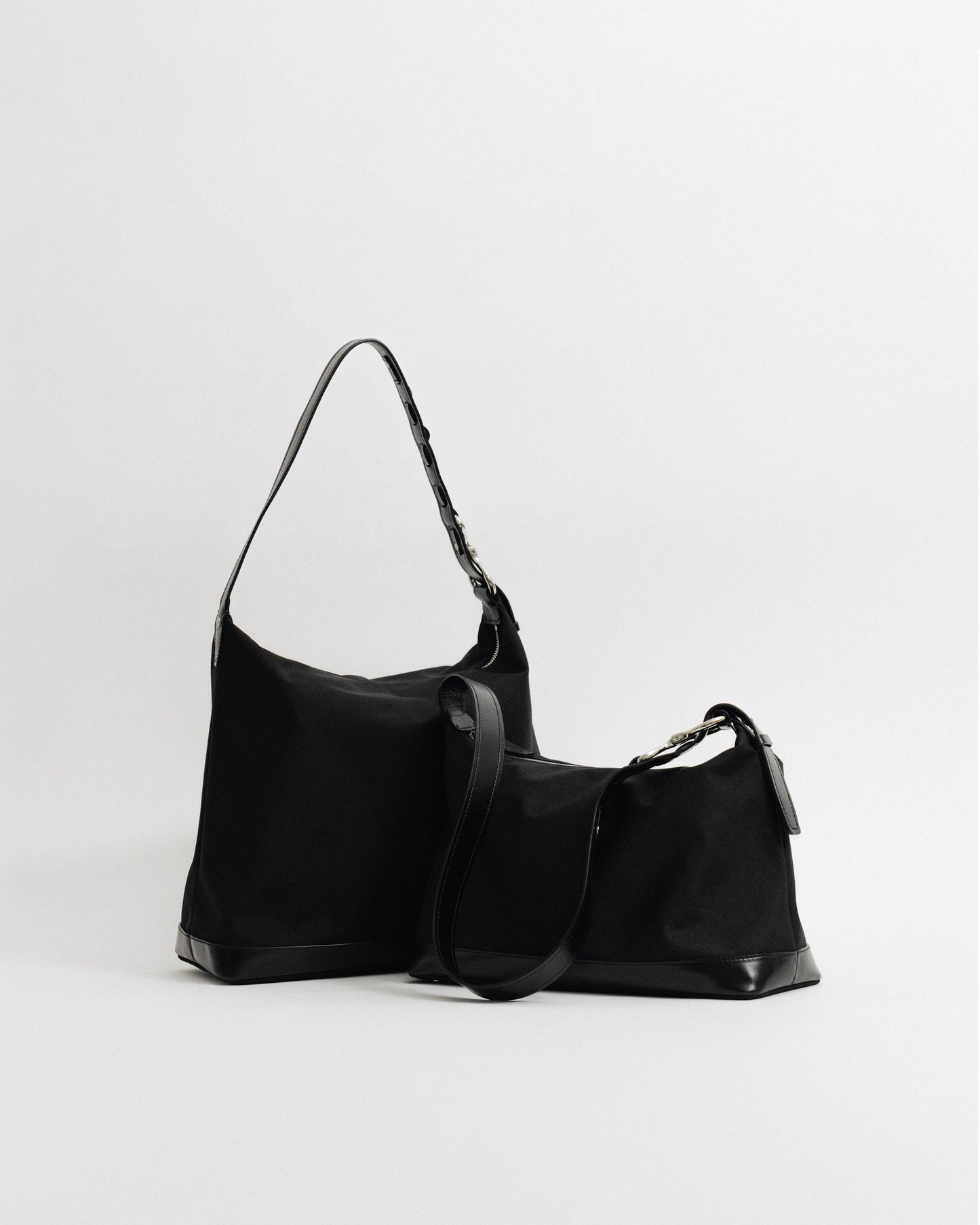 SAC TRESSÉ ÉPAULE TOILE BLACK