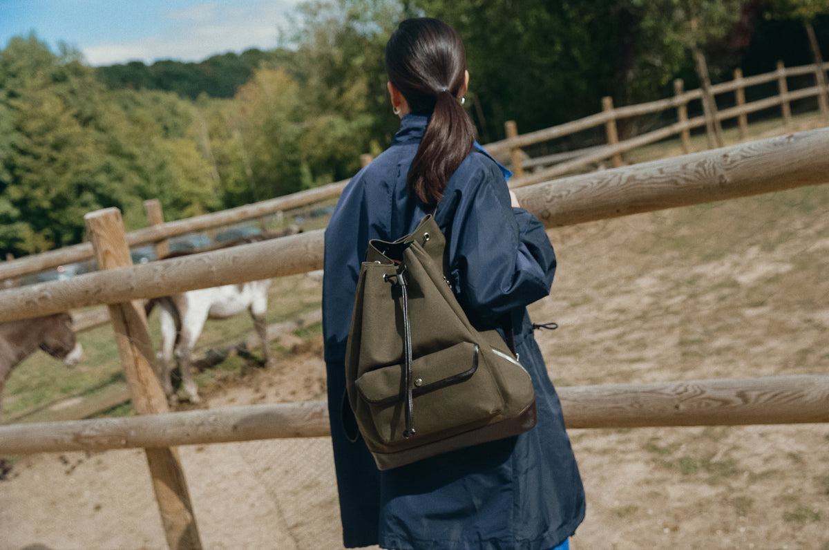 SAC À DOS COQUILLE KHAKI