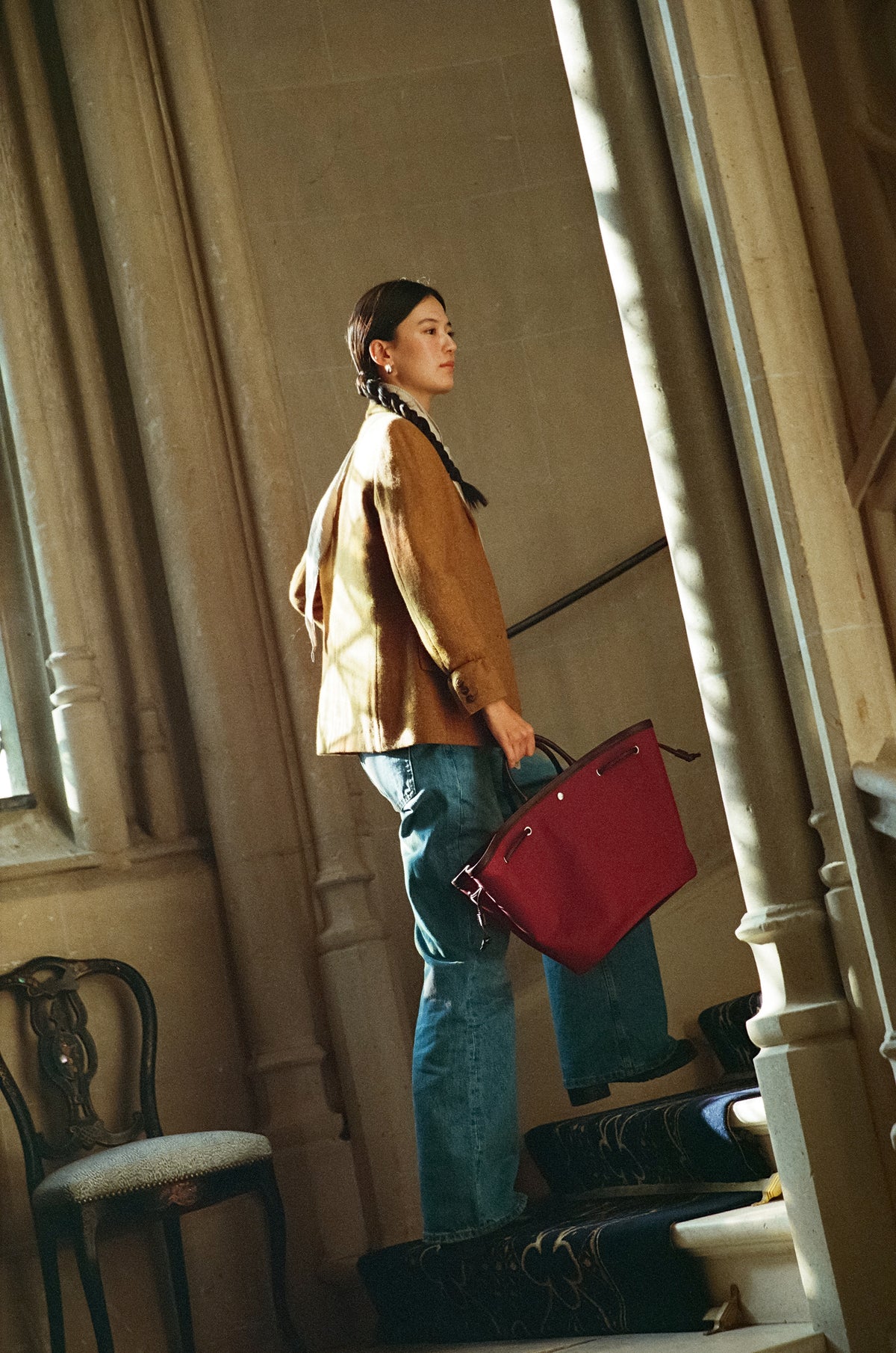 SAC COQUILLE BURGUNDY