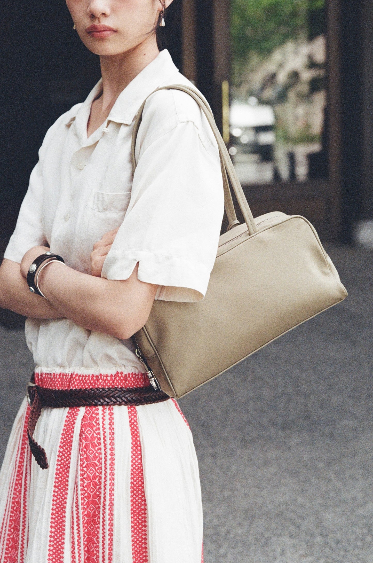 SAC LOQUET NYLON SMALL BEIGE