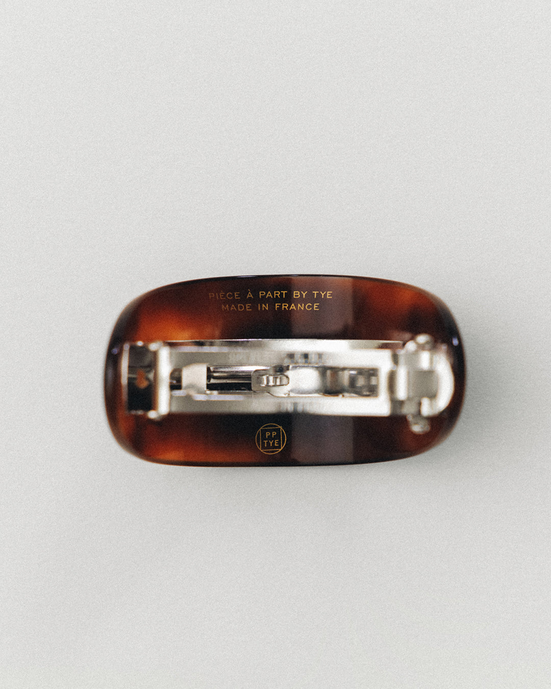 BARRETTE DEMI-LUNE BROWN