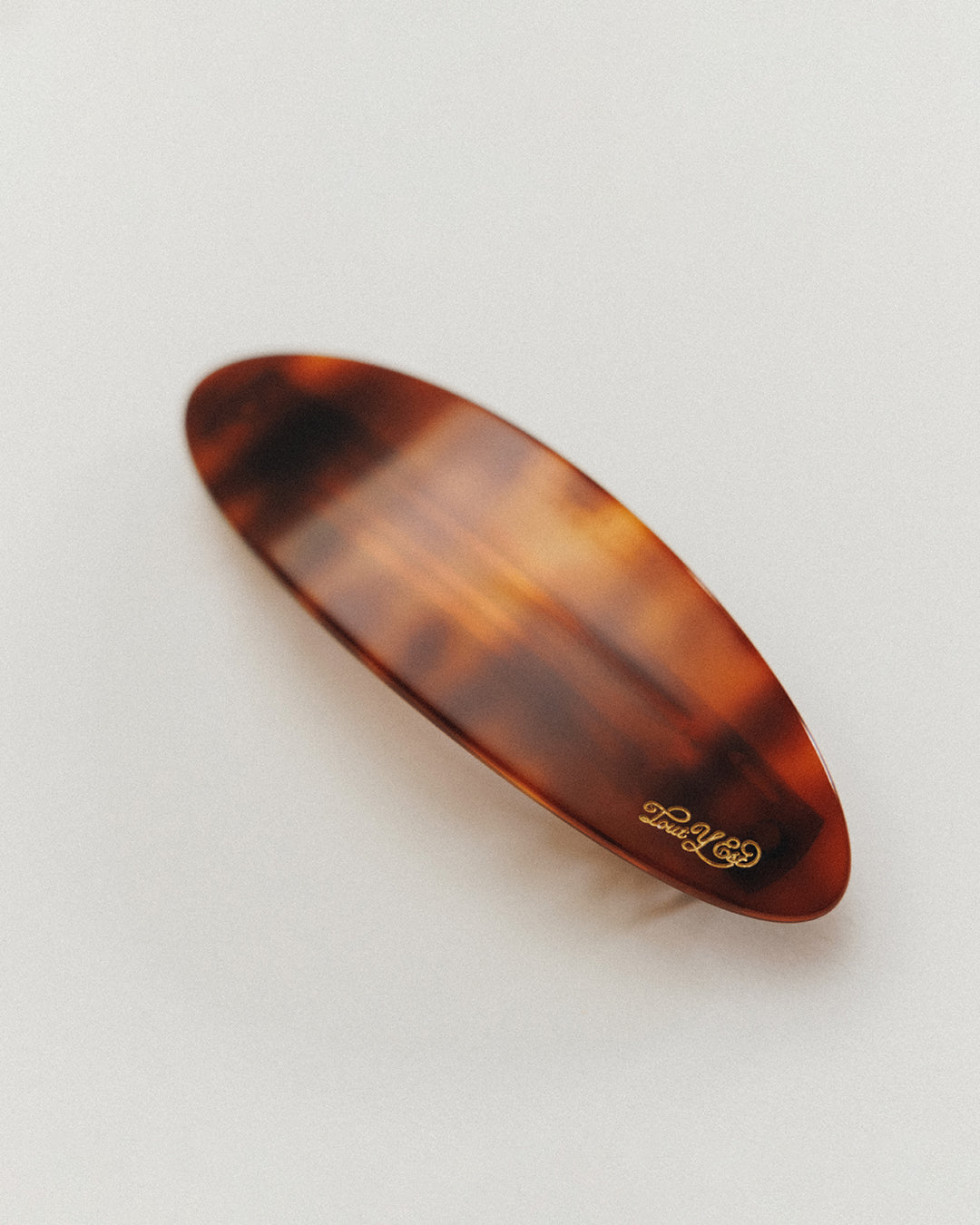 BARRETTE OVALE BROWN