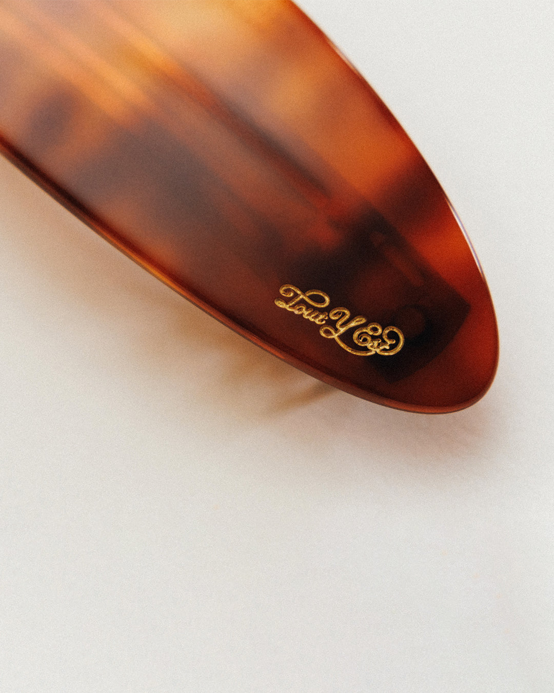 BARRETTE OVALE BROWN