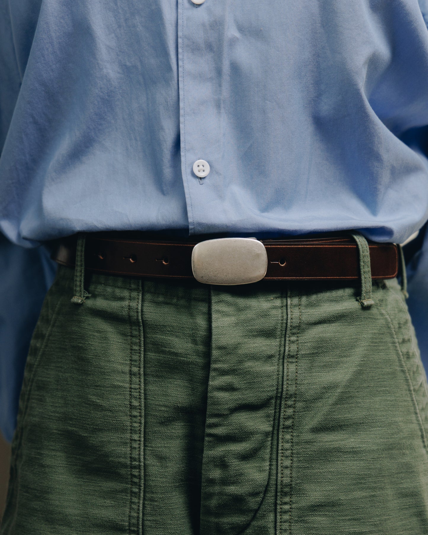 CEINTURE PLAQUE BROWN