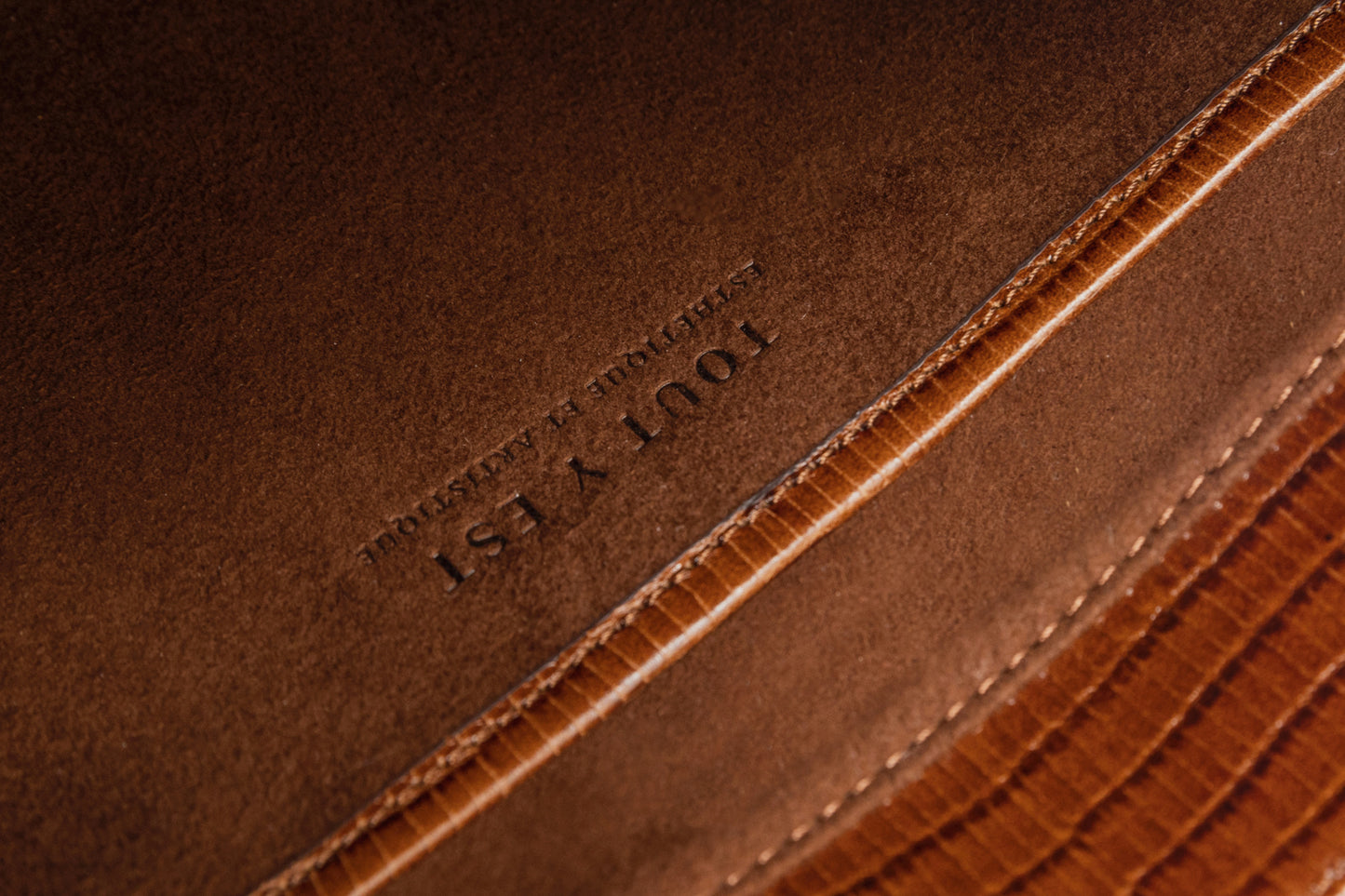 SAC CABILLOT SMALL LIZARD MARRON