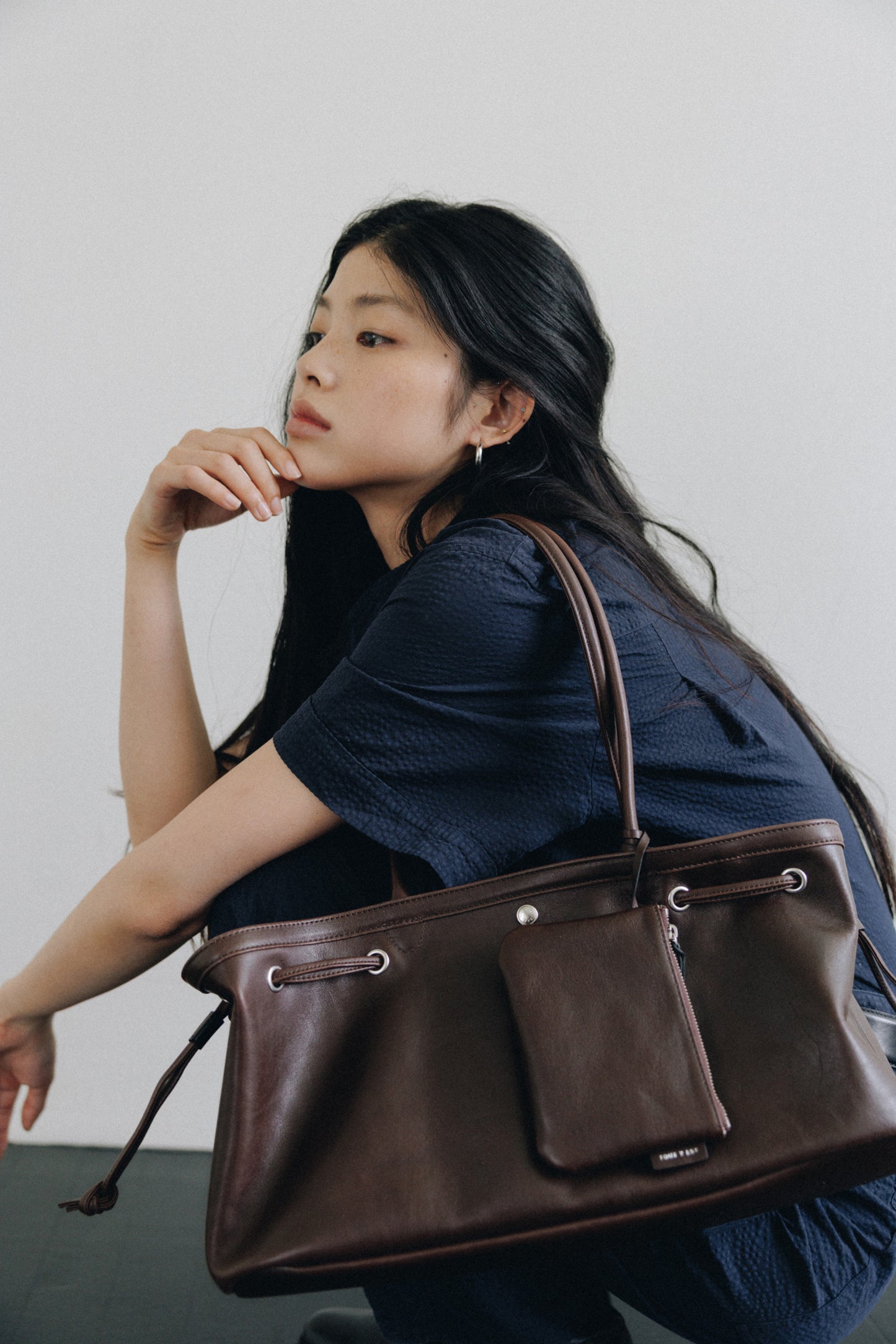 SAC COQUILLE BASSE SOFT BROWN
