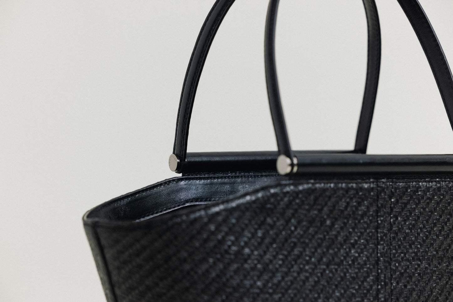 SAC ÉTIRÉ RATTAN SMALL BLACK