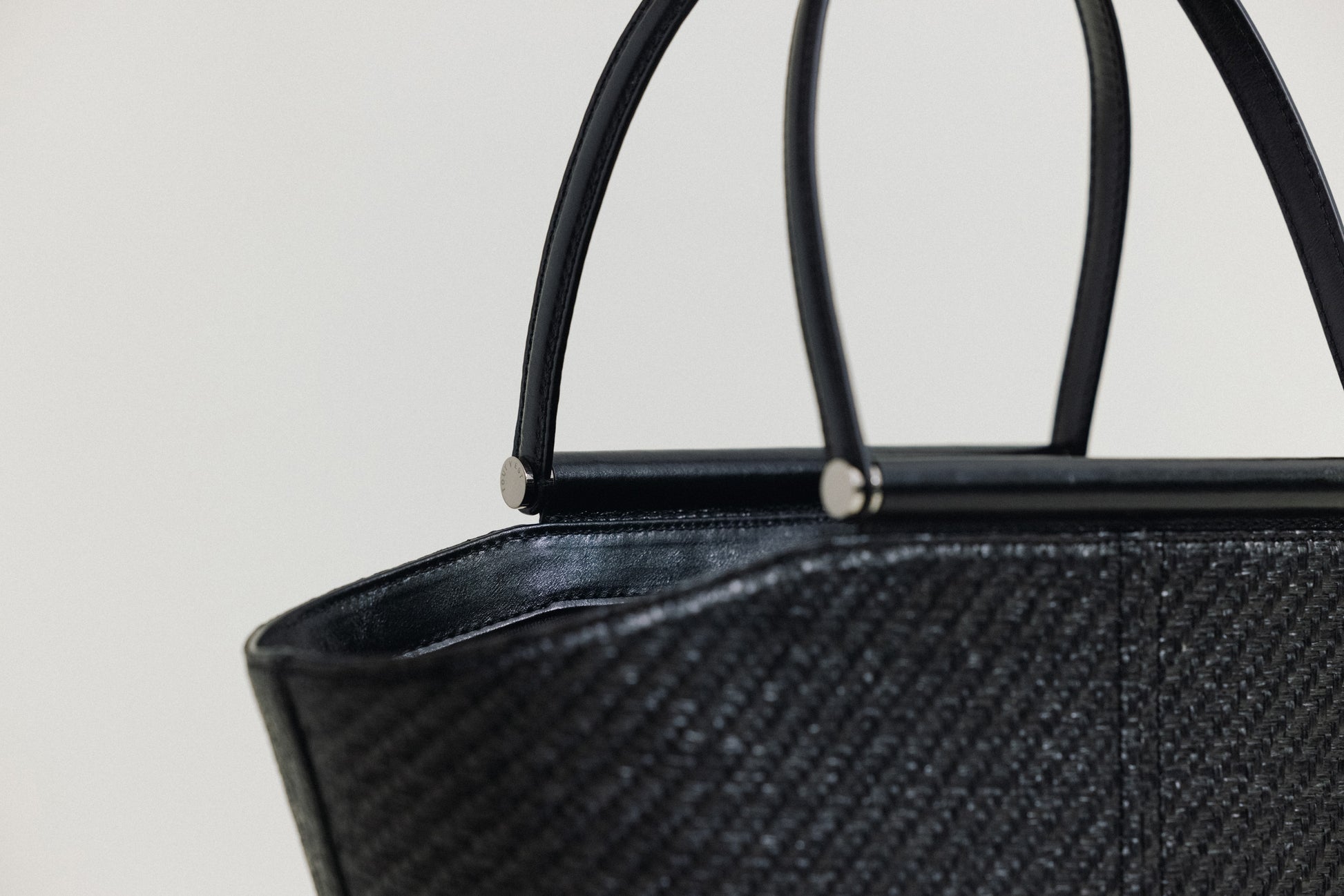 SAC ÉTIRÉ RATTAN SMALL BLACK