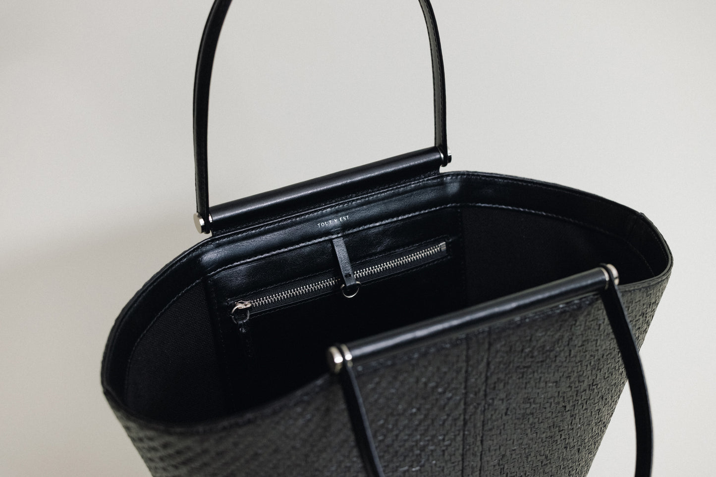 SAC ÉTIRÉ RATTAN SMALL BLACK