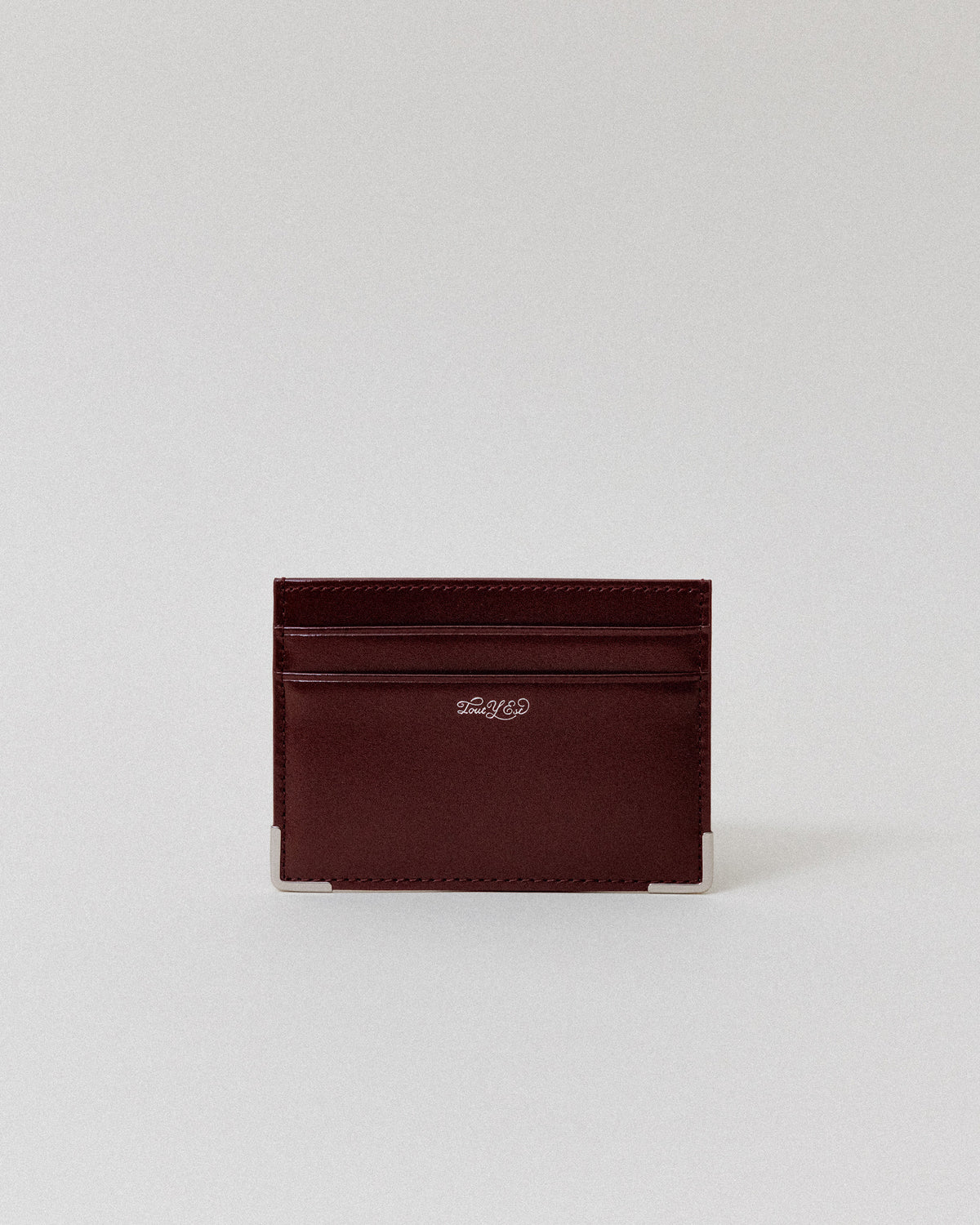 PORTE CARTES ANGLES BURGUNDY