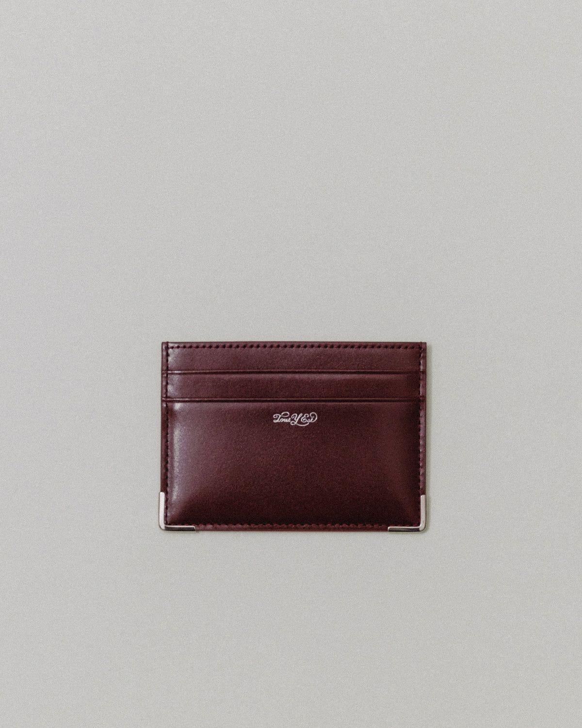 PORTE CARTES ANGLES BURGUNDY